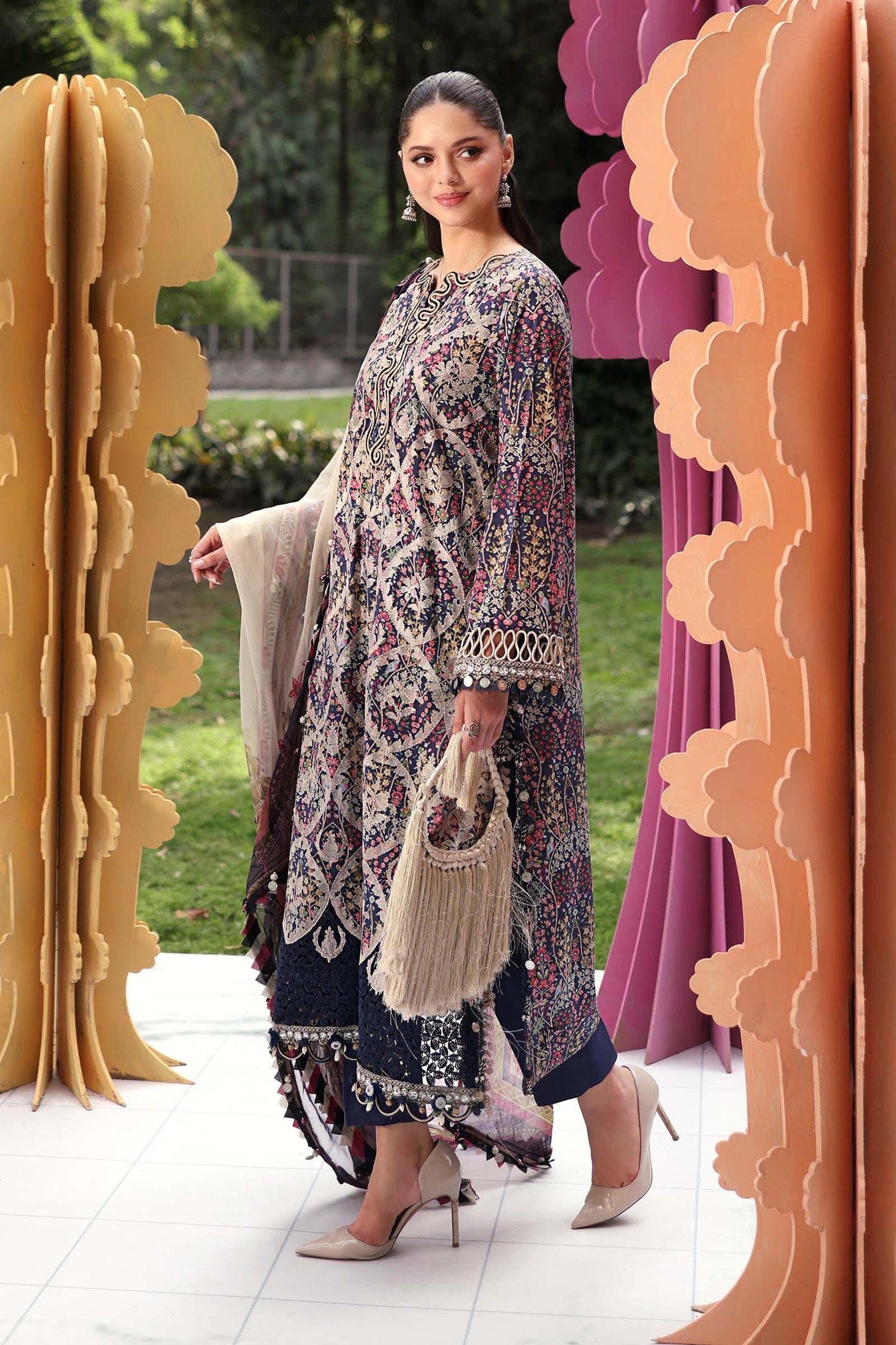 Maria B Printed Embroidered Lawn 3PC Unstitched