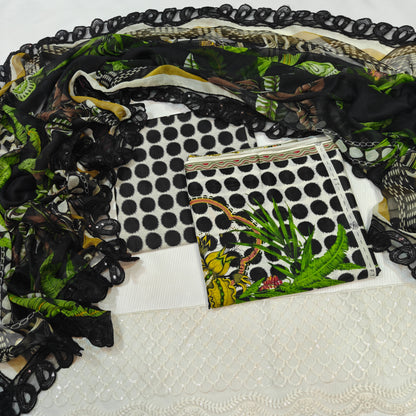 Maria B Printed Embroidered Lawn 3PC Unstitched