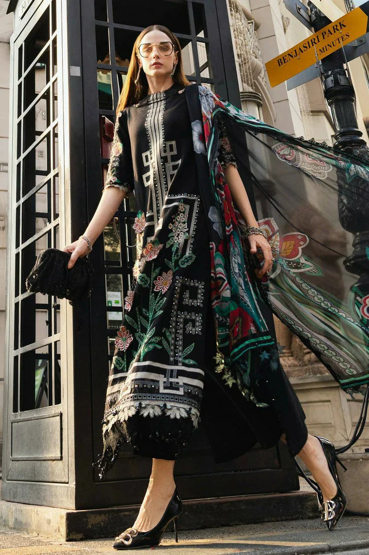 Maria B Printed Embroidered Lawn 3PC Unstitched