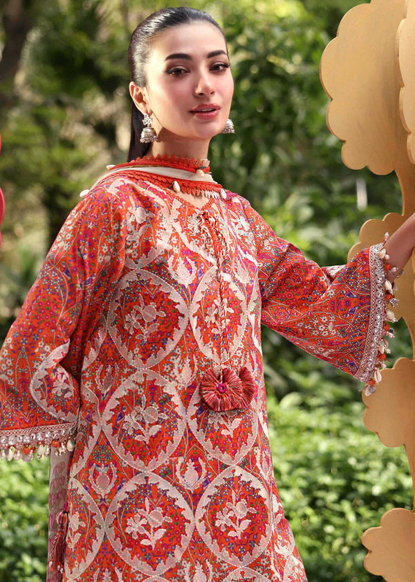 Maria B Printed Embroidered Lawn 3PC Unstitched