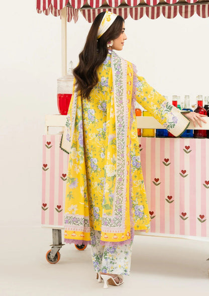 Mahnur Printed Embroidered Lawn 3PC Unstitched