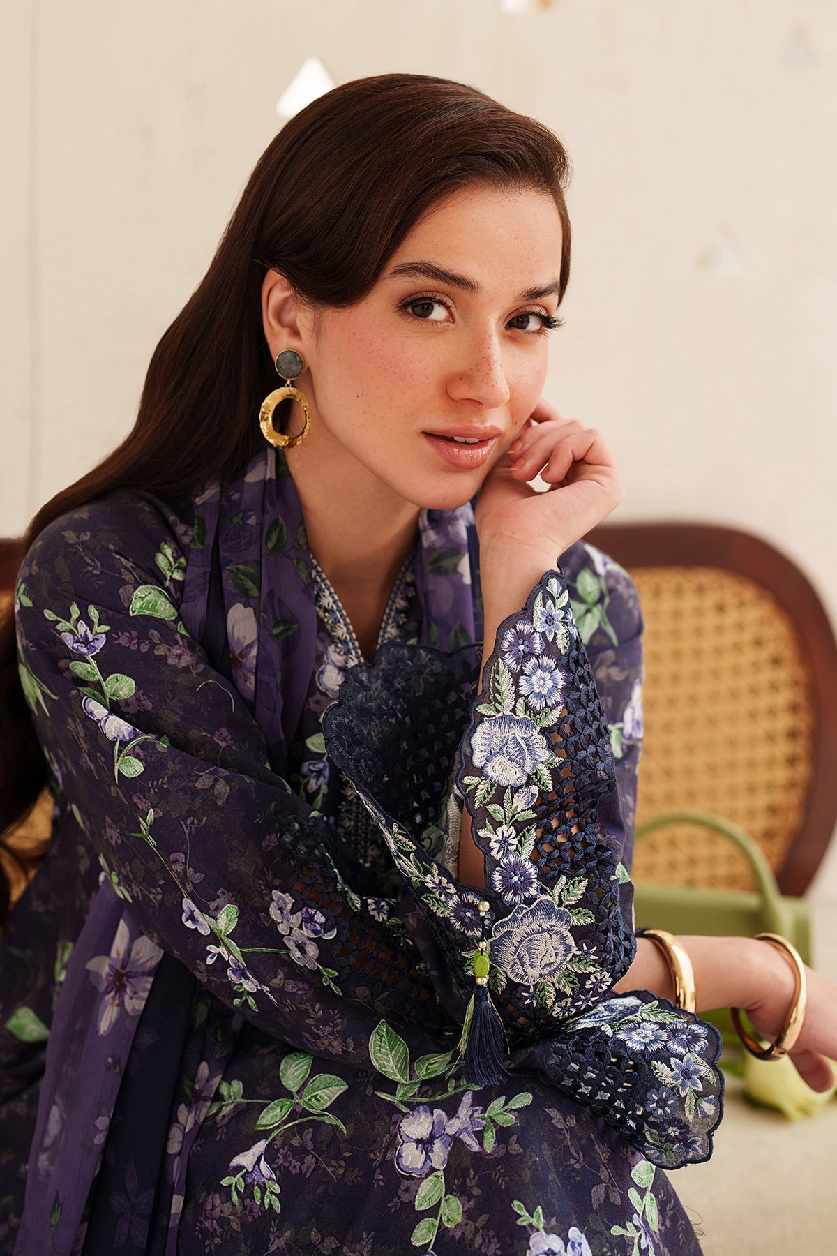 Baroque Printed Embroidered Lawn 3PC Unstitched