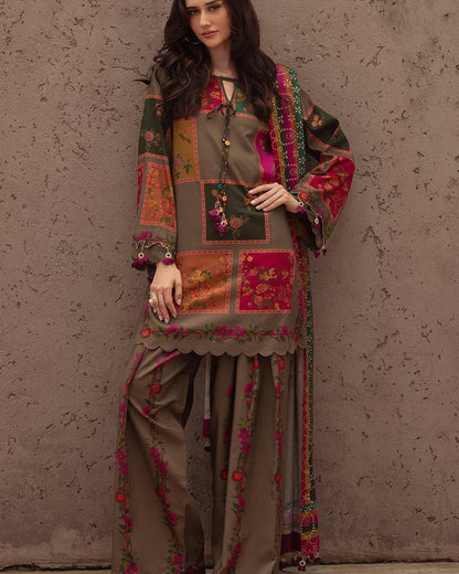Charizma Printed Embroidered Lawn 3PC Unstitched