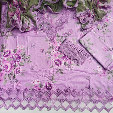 Iznik Printed Embroidered Lawn 3PC