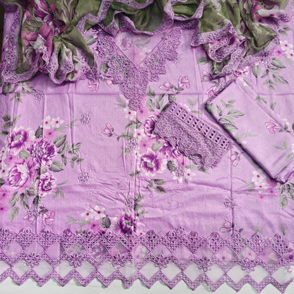 Iznik Printed Embroidered Lawn 3PC