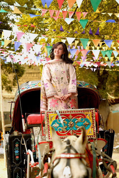 Aneela's Printed Embroidered Lawn 3PC Unstitched