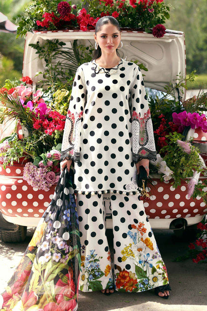 Maria B Printed Embroidered Lawn 3PC Unstitched