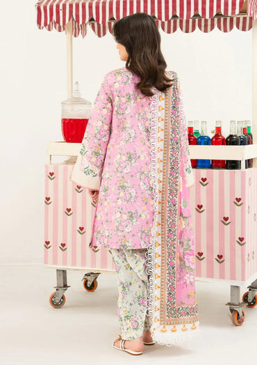 Mahnur Printed Embroidered Lawn 3PC Unstitched
