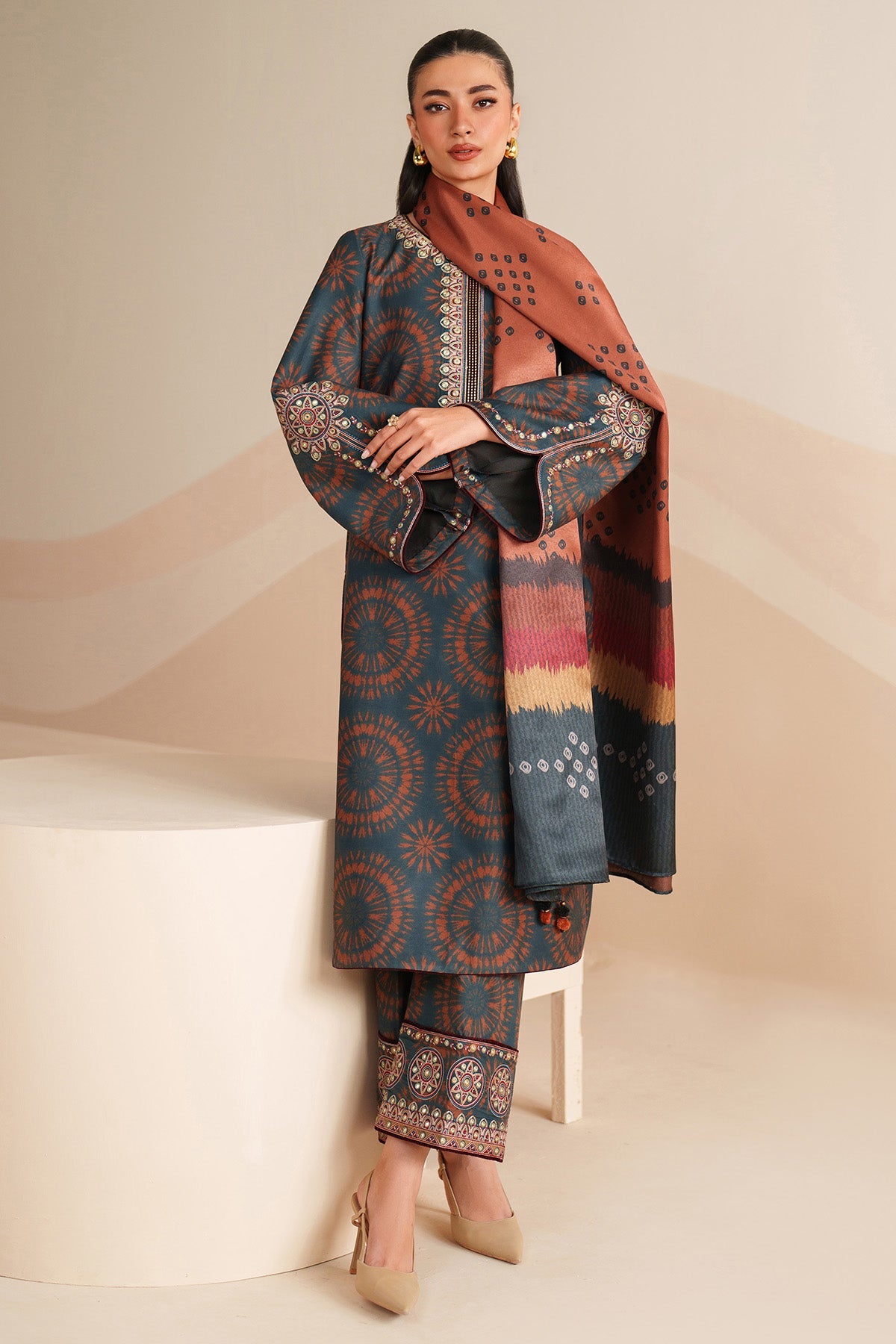 Jazmin Printed Embroidered Lawn 3PC Unstitched