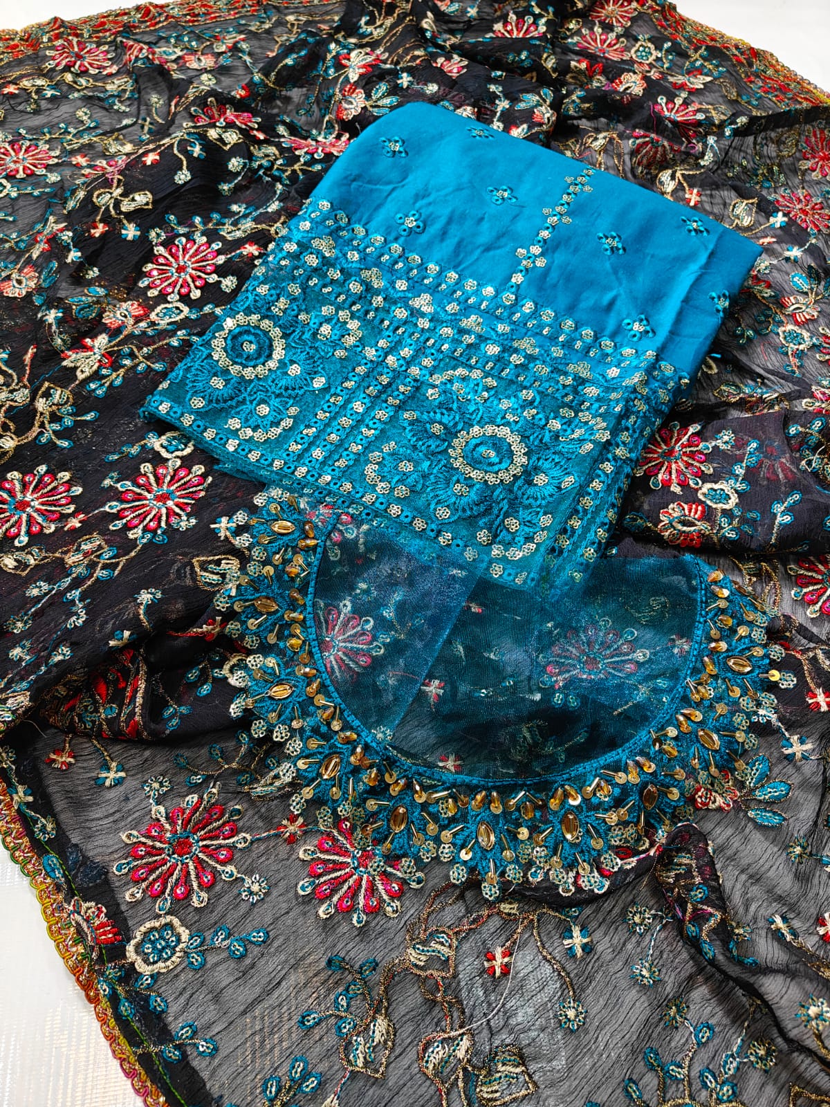 Luxury Branded Embroidered 3PC Suit