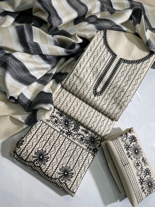 Luxury Khaddar Embroidered 3PC