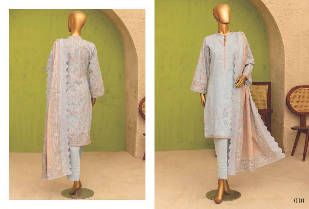 Safina Khaddhar Embroidered 3Pc - Memon Clothes