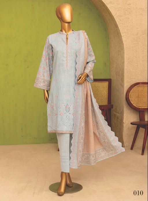 Safina Khaddhar Embroidered 3Pc - Memon Clothes